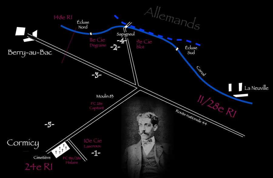 La carte de Sapigneul lgende selon la lettre de Georges Boisard