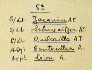 L'encadrement de la 5e Compagnie en mai 1915