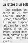 Un extrait du Courrier cauchois du 18 novembre 2013