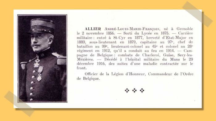 La carrière d'André Allier
