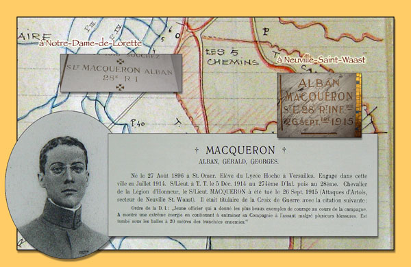 Hommage à Albain Macqueron du 28e RI Hommage à Albain Macqueron du 28e RI