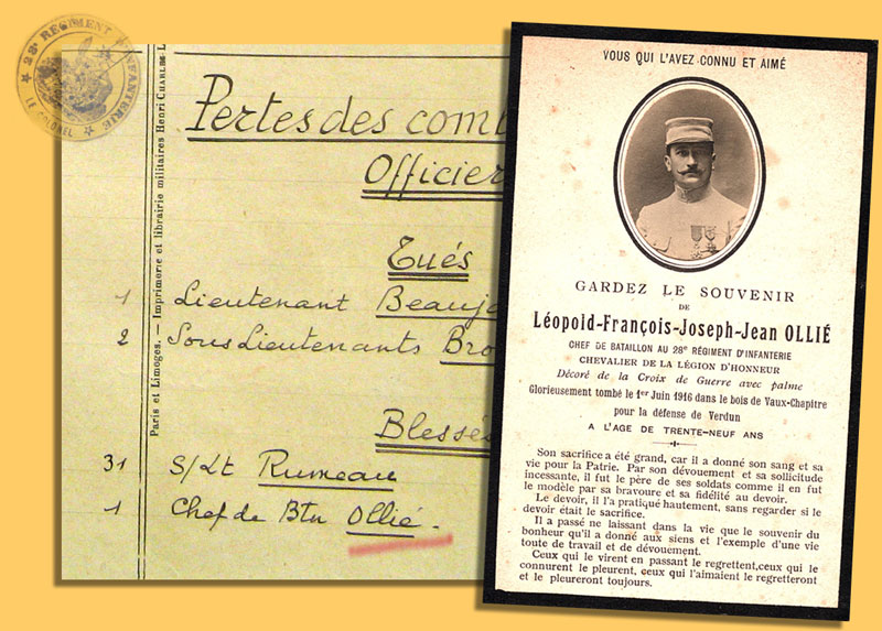 Memento à la mémoire de Léopold Ollié Memento à la mémoire de Léopold Ollié