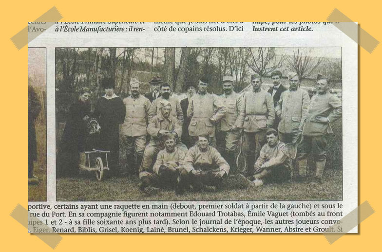 La photo de groupe d'Eugne Denape.