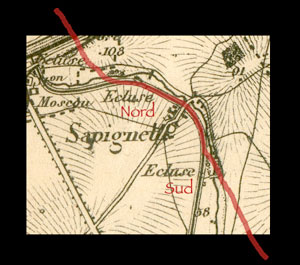 Les deux cluses de Sapigneul