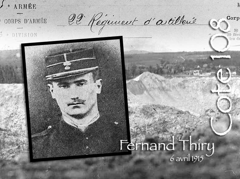 Fernand Thiry, sous-lieutenant du 22e RAC