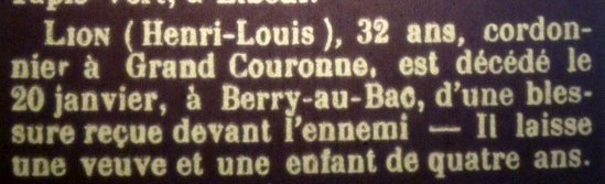 Article de l'Elbeuvien du 17 fvrier 1915