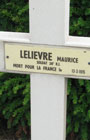 Maurice Lelièvre, enterré à Bailleul (Nord). Photo : Hervé Toulotte.