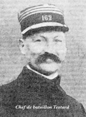 Raymond Testard, chef du 1er bataillon du 28e RI