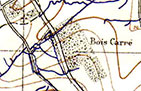 détail d'une carte de mai 1915.