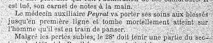 Gustave Peyrat, mdecin auxiliaire du 28e RI