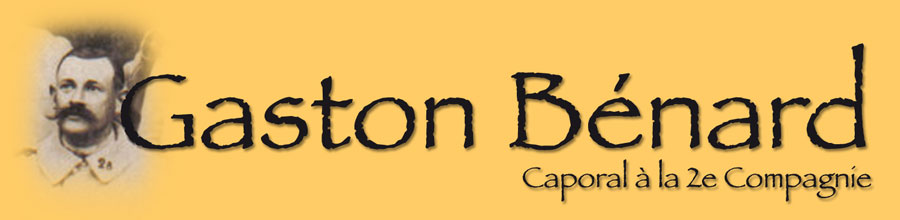 Titre de la page consacrée à Gaston Bénard