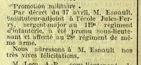Louis Esnault, instituteur