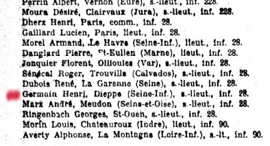 Henri Germain, prisonnier