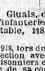 Georges Gluais, officier du 28e RI