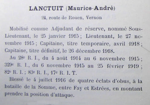 Maurice Lanctuit du 28e RI