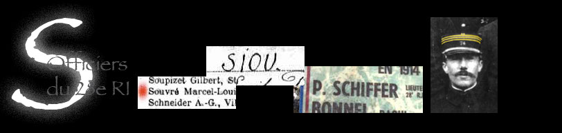 Les officiers du 28e RI : la lettre S