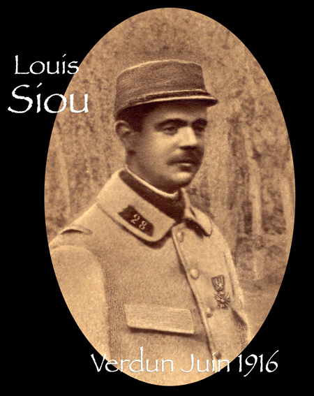 Louis Siou, officier du 28e RI. Photo : C. Berthaux.