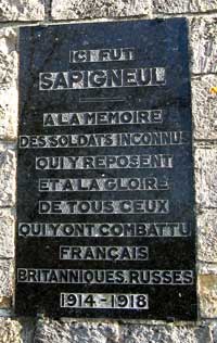 Monument de Sapigneul